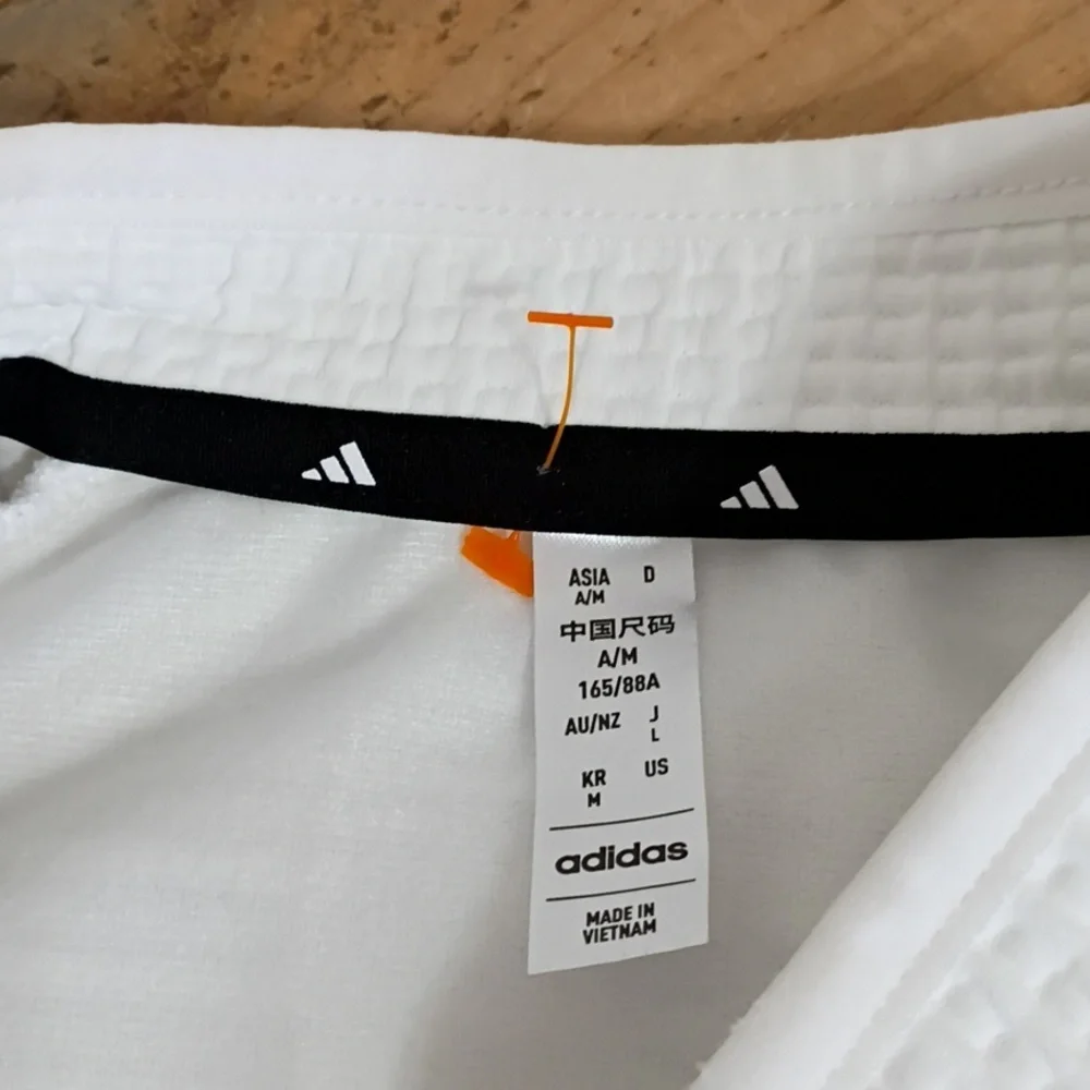 Adidas Cold Rdy White Quilted Fitted Full Zip Jacket Size L